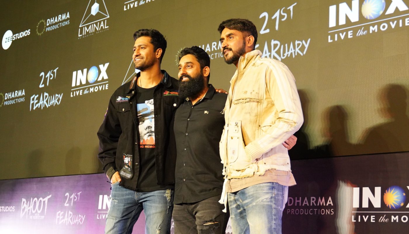 Vicky Kaushal at INOX along with Crew of Movie “Bhoot” for Virtual Reality Tour of Movie “Bhoot”.