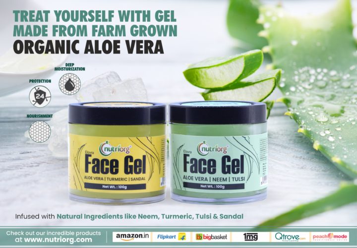 Nutriorg: Keep your Skin Well with Aloe vera Face Gel
