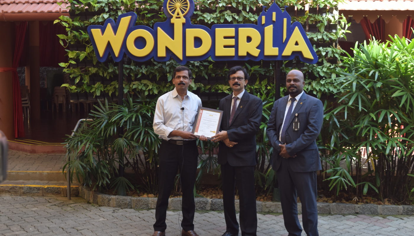 Wonderla Kochi Secures COV-safe Certification