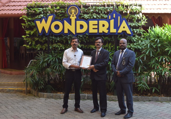 Wonderla Kochi Secures COV-safe Certification