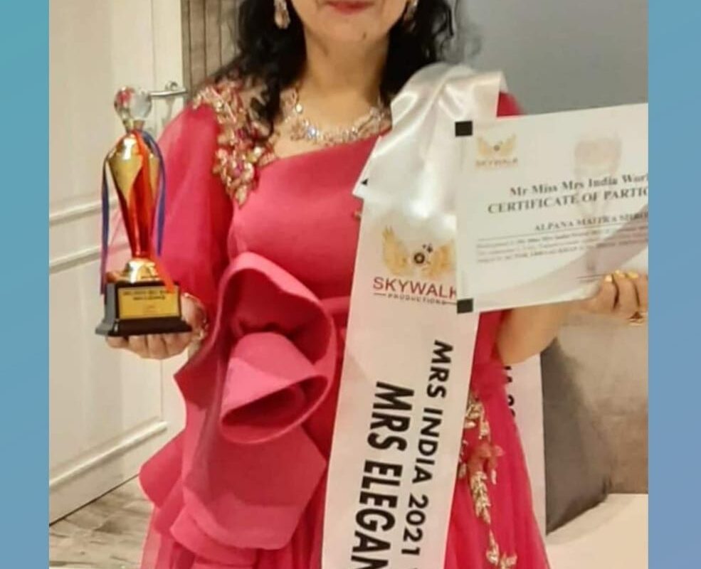 Mrs Elegance India World’ Prestigious Title Conferred on Mumbai’s Mrs. Alpana Shroff