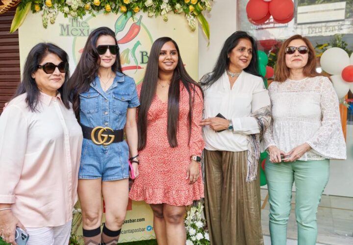 Actress Ameesha Patel Cuts The Ribbon And Launches The Mexican Tapas Bar in Vadodara