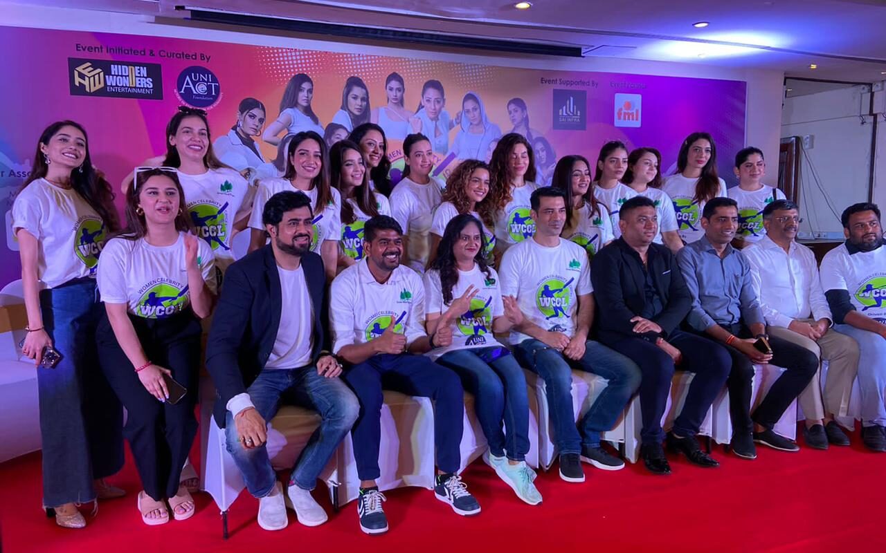 City livens up with a starry presence for the press conference of first ever initiated WCCL (Women Celebrity Cricket League) 2022 from 14-16th October!
