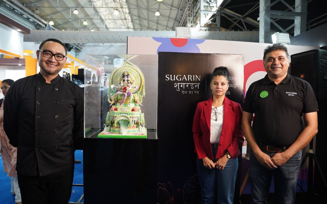 International Sugar Artist Opal Lippakorn showcased incredible sugar work piece THE DIVINE TRINITY at Cakeology Cake Fair in Mumbai