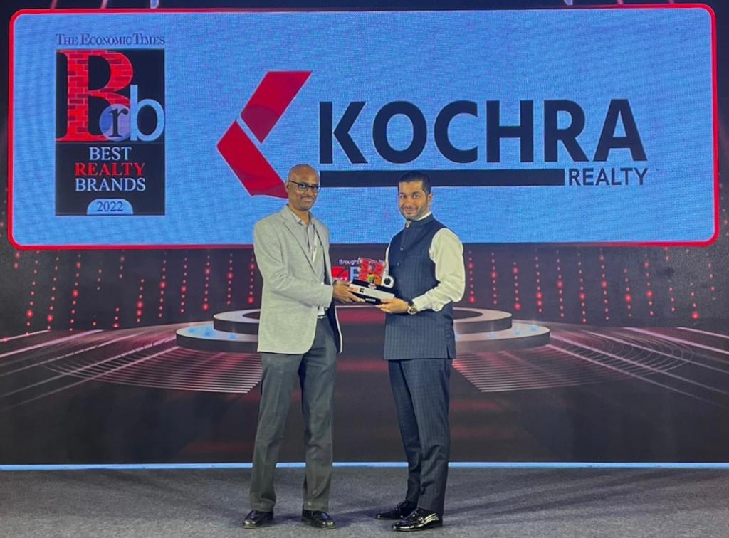 Kochra Realty recognised as “The Economic Times Best Realty Brands 2022” amongst the top reputed national developers
