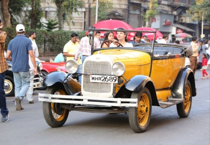 Over 150 vintage vehicles drive down Mumbai roads on Sunday