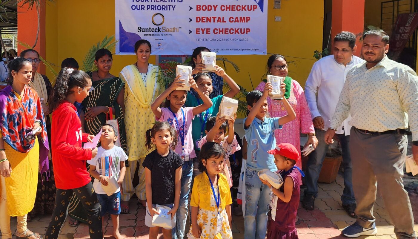 Sunteck Realty organises Healthcare Camp for Underserved Children in Naigaon