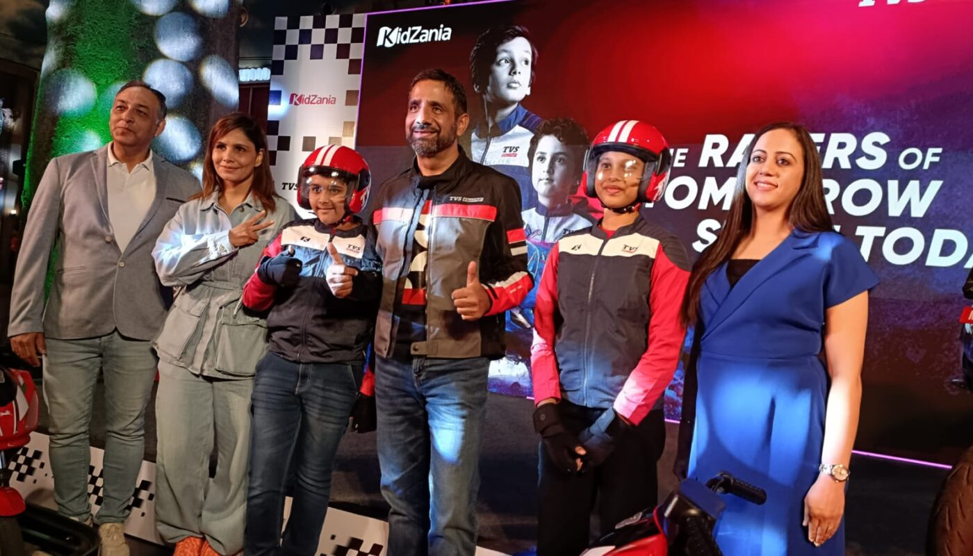 TVS Racing sets new benchmarks as it partners with KidZania to open the world of motor racing for the young riders and enthusiasts in India