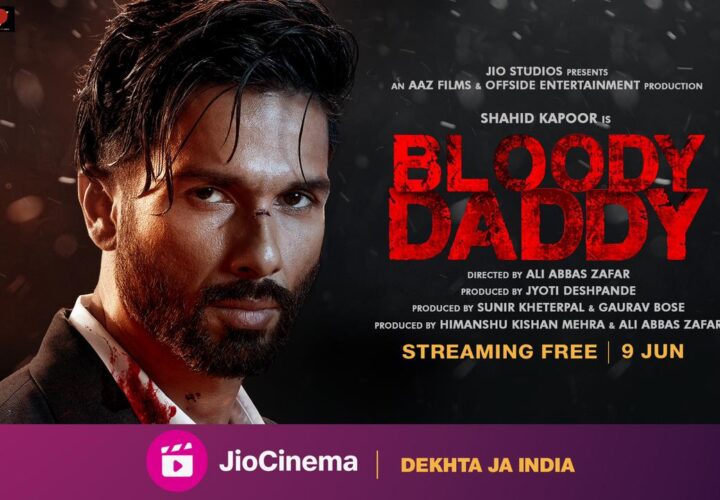 Shahid Kapoor-starrer Bloody Daddy is all set for its Direct-to-OTT premiere on 9th June, to stream free on JioCinema