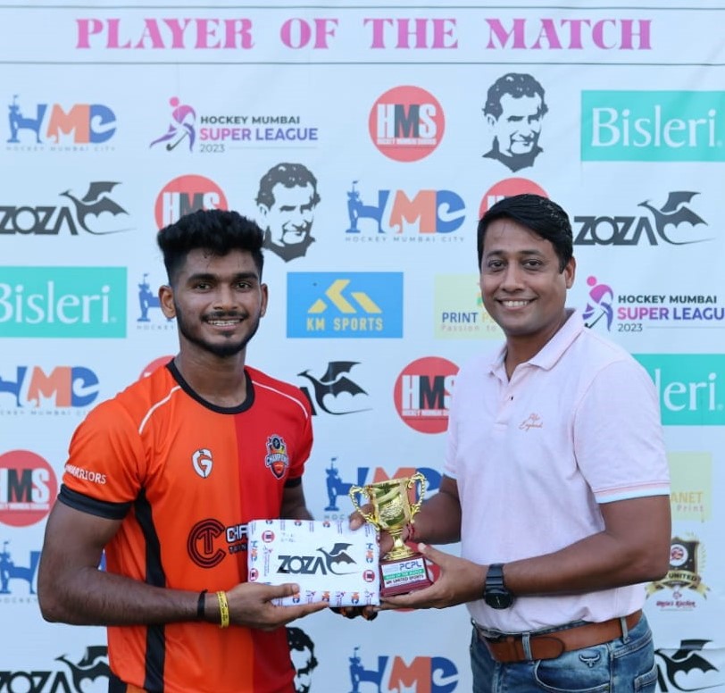 CTC Raj Patil receives the Player of the Math Award