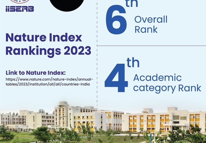 IISER Bhopal Ranks Fourth in Academic Category in Nature Index Rankings 2023