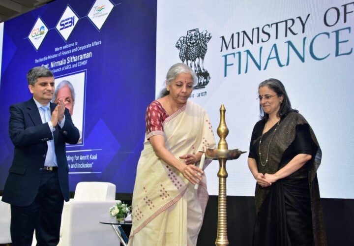 Union Finance Minister Smt. Nirmala Sitharaman launches the AMC Repo Clearing Limited (ARCL) and Corporate Debt Market Development Fund (CDMDF)