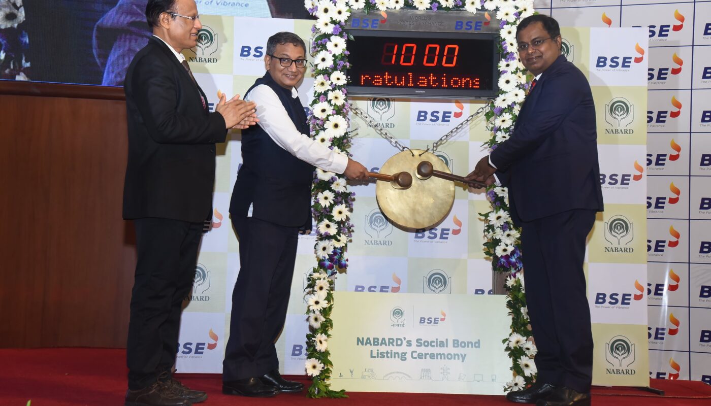 NABARD Successfully Lists First of Its Social Bonds with A Size of Rs 1040 Crores on BSE