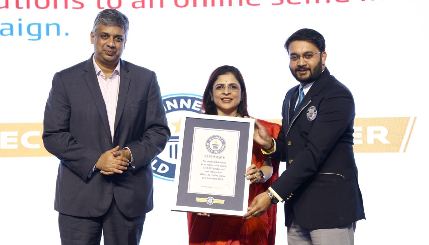 HDFC Life sets a GUINNESS WORLD RECORDSTM title for its ‘Insure India’ Campaign
