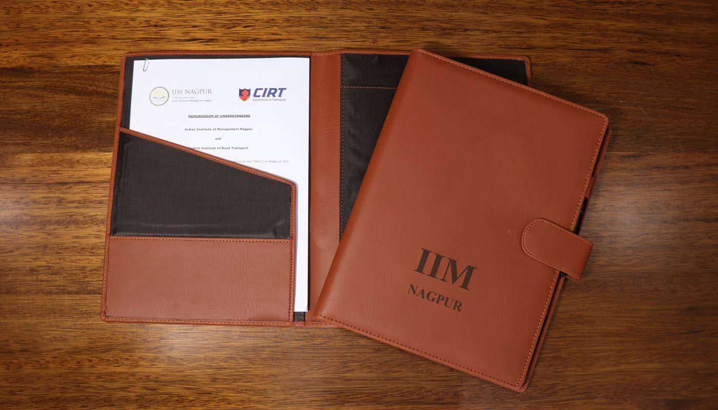 IIM Nagpur and CIRT Pune Sign Memorandum of Understanding