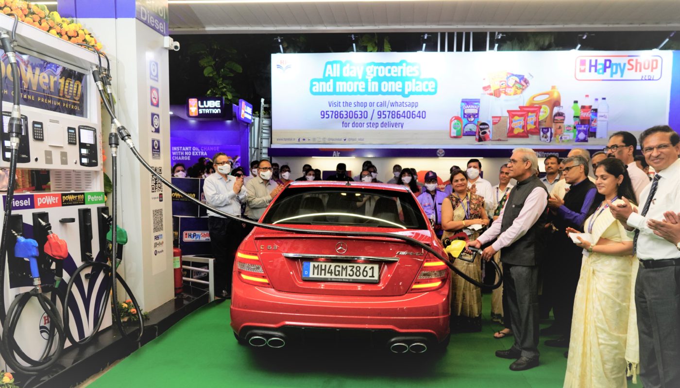 HPCL launches its Branded Stores “Happy Shop” & 100 Octane Premium Petrol “poWer 100”