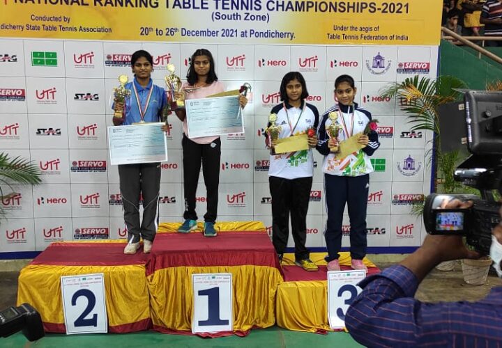 Ms.HARDEE PATEL FROM MUMBAI WINS NATIONAL RANKING TABLE TENNIS CHAMPIONSHIPS 2021