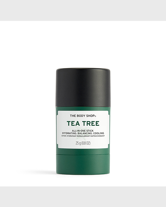 LIVE FEARLESSLY EVERY DAY With The Body Shop’s new Tea Tree All-In-One Stick Hydrating. Balancing. Cooling