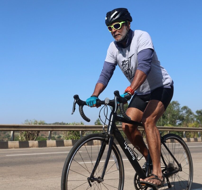 Milind Soman successfully completes first phase of Green Ride 2.0 with the Lifelong Freeride Cycle