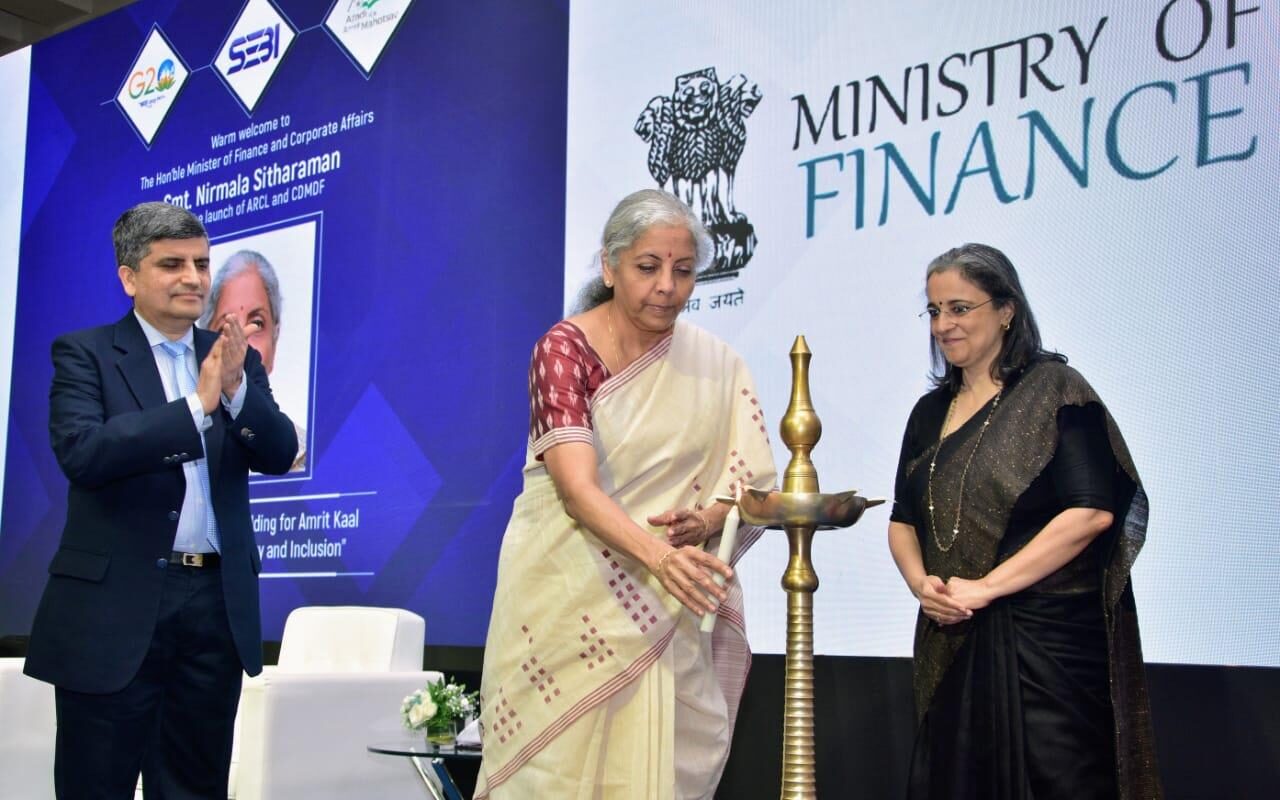 Union Finance Minister Smt. Nirmala Sitharaman launches the AMC Repo Clearing Limited (ARCL) and Corporate Debt Market Development Fund (CDMDF)