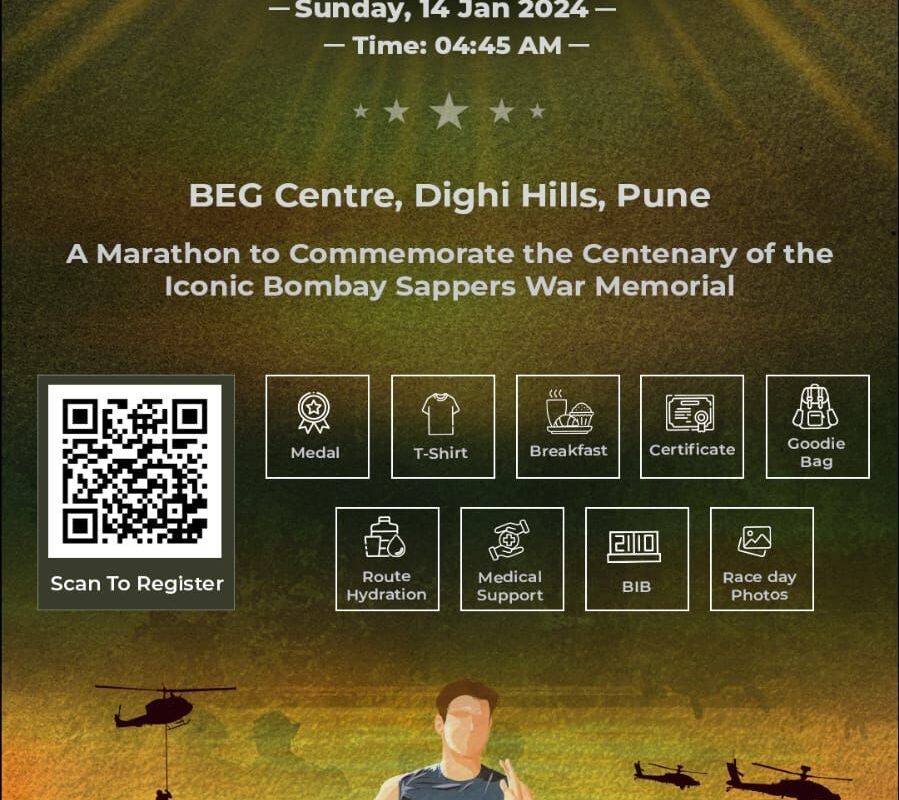 Bombay Sappers Soldierathon to mark 100 years of BEG Centre