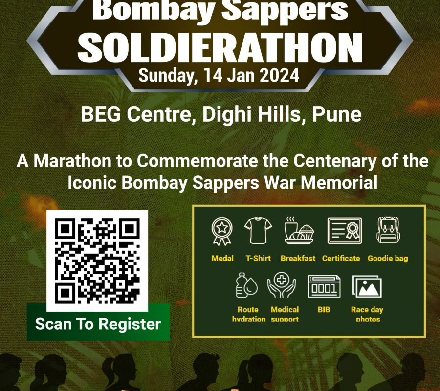 Bombay Sappers Marathon at BEG Centre, Pune on Jan 14