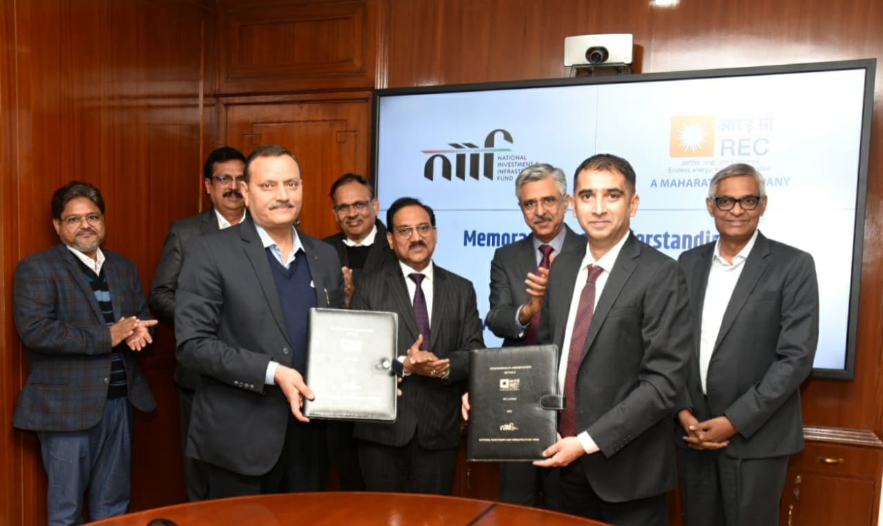 REC Limited signs MoU with National Investment and Infrastructure Fund Limited