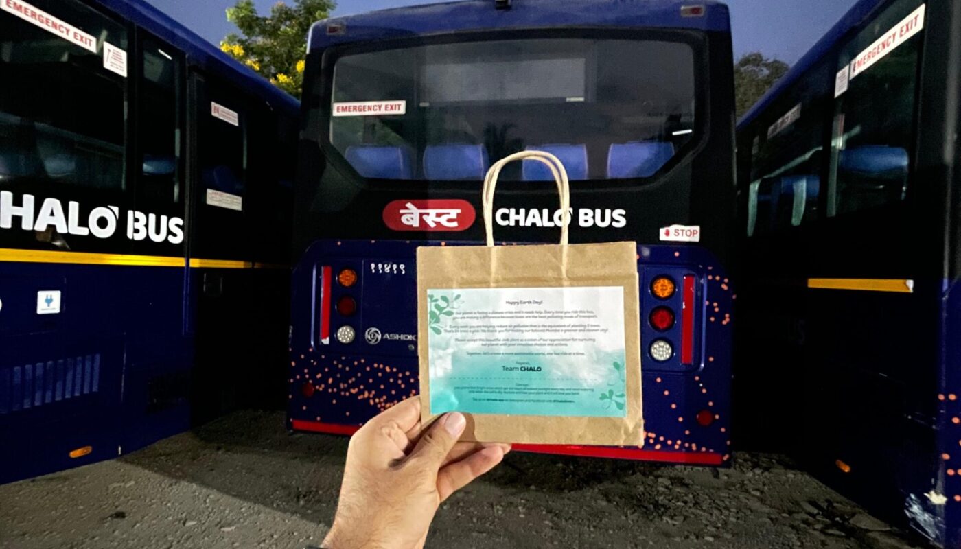 Chalo Commemorates World Earth Day by Distributing 750 Saplings on Chalo BEST EV Buses to Promote Green Commuting