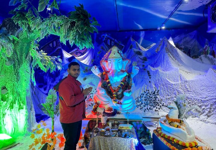 Snow Idol of Lord Ganesha Remains Centre of Attraction at Snow World, Phoenix Market City, Kurla